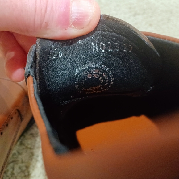 Lugo Conti Mens Monk Strap Brown Leather With Toe Cap Size 8